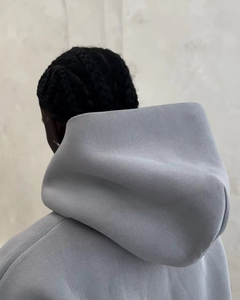 Ropa de calle personalizada Puff Impresión Logo Pullover Sudaderas con capucha de gran tamaño Pantalones de chándal holgados Chándal para hombres - Product Image 3