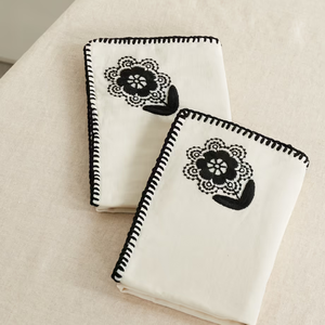 Juego de manteles individuales para cocina, posavasos, almohadilla bordada de lino y algodón, plato, taza de café, mantel para mesa, decoración del hogar, OEM - Product Image 2