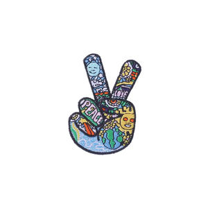 Nuevo diseño de flores personalizado, hierro cortado con láser personalizado en parches bordados, venta al por mayor, parches para planchar para chaquetas - Product Image 3