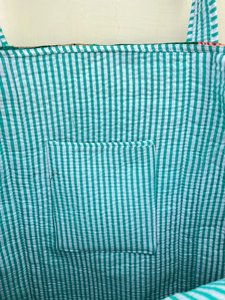 Bolso de mano acolchado de retazos, bolso de hombro con parche, estampado a mano de algodón, bolso sostenible ecológico Floral - Product Image 4