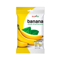 VENTA CALIENTE DELICIOSO OEM Etiqueta privada Precio competitivo Calidad Premium Plátano seco 100g