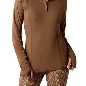 Chemises d'équitation professionnelles pour femmes, sous-vêtements respirants extensibles dans les quatre sens en Spandex/Polyester, hauts d'équitation Jodhpur - Product Image 5