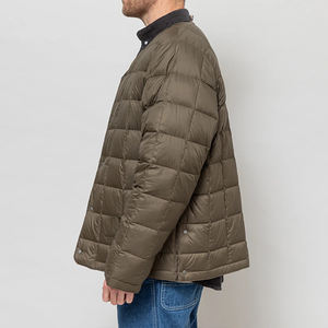 Veste de travail réversible pour homme 100% coton, col montant double face, veste utilitaire, vêtement décontracté en lin pour homme, automne - Product Image 6