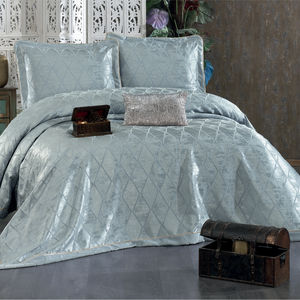 Juego de Cubrecama Guzide ANGEL Classic de 4 Piezas, Color Turquesa, 100% Chenilla Tejida, Hilos Teñidos, Lavable, Antiácaros, Tamaño King - Product Image 1