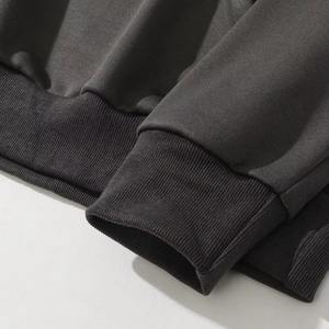 เสื้อฮู้ดผู้ชายสไตล์ลำลองแบบใหม่ ผลิตจากผ้าโพลีเอสเตอร์/คอตตอนผสม ฟลีซ ทรงปกติ สวมใส่สบาย ปักลายได้ตามต้องการ - Product Image 4