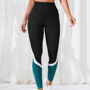 กางเกงรัดรูปเอวสูงสำหรับผู้หญิงกางเกงรัดรูปฟิตเนสวิ่งโยคะฟิตเนสยิมพร้อมกระเป๋า - Product Image 1