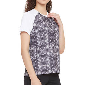 Logo imprimé personnalisé anti-rides respirant écologique à séchage rapide 100% coton ajusté femmes Streetwear toile T-Shirts - Product Image 4