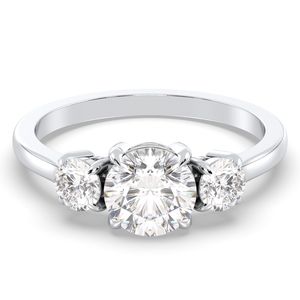 REYES Moissanite de 1,1 quilates de alta calidad en plata de ley 925, anillos de banda infinita de compromiso, diseño de lujo, joyería fina - Product Image 1