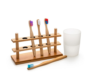 Porte-brosse à dents en bois design, dernier cri, pour voyage, salle de bain, porte-brosse à dents en bois - Product Image 4