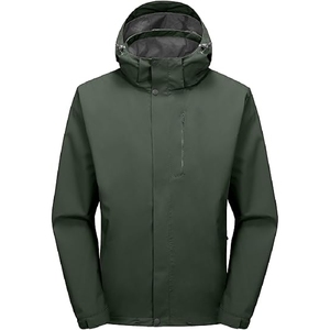 High Quality Unisex <b>Smart</b> Casual Coated Nylon Hooded <b>Jacket</b> Lightweight Waterproof Multi-Pockets - Product Image 1