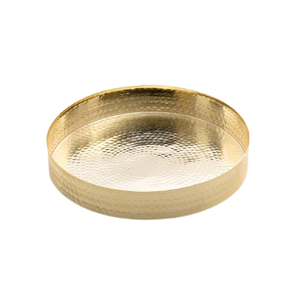 Plateau à dessert en métal argenté avec couvercle en acrylique et poignées en bois Plateau de service alimentaire Hotelware aux meilleurs prix - Product Image 4