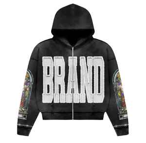 Chándal con capucha de gran tamaño, ropa de calle, conjunto de Sudadera con capucha, chándal ajustado con capucha, venta al por mayor, chándal de dos piezas a la moda - Product Image 6