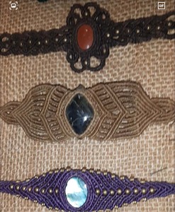 La más nueva pulsera sintética con cuentas de turquesa, pulsera de macramé de Color hilo blanco, pulsera de cuerda de algodón bohemio para el mejor amigo - Product Image 5