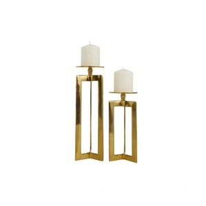Vintage Design Metal and Iron <b>Candlestick</b> <b>Holders</b> Stand Luxury & Modern Home Table Decoration for Wedding Christmas - Product Image 3
