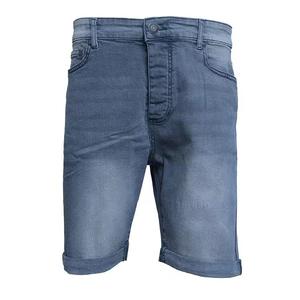 Short cargo ample et ample en vrac en denim pour hommes avec logo personnalisé - Product Image 1