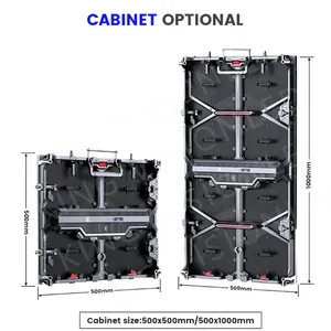 King Visionled Tela de vídeo para aluguel de eventos de palco LED de alto desempenho em cores P3.91 sistema completo para ambientes internos e externos