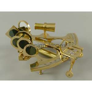 Sextante de lujo Souvenir Regalos náuticos Superventas Sextante dorado hecho a mano Decoración del hogar Artículos interiores Precios al por mayor - Product Image 5