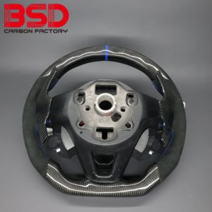 Volant à LED BSD en fibre de carbone pour VW <span class=keywords><strong>Taigo</strong></span> GT GTI R Line Modify Car Custom Brand New Style <span class=keywords><strong>Sport</strong></span> Real Carbon Fiber - Product Image 5