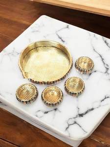 Boîte de fruits secs élégante en métal gaufré, boîte cadeau de luxe pour les festivals, la décoration de la maison et les occasions spéciales - Product Image 6