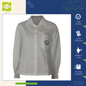 Camisa de uniforme escolar de manga larga unisex al por mayor OEM para estudiantes a precio directo de fábrica del fabricante de confianza de la India - Product Image 3