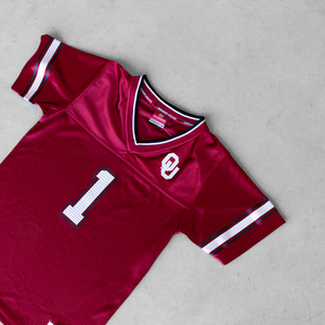 Venta al por mayor de fútbol americano de diseño personalizado Retro Mesh Jersey totalmente sublimación impresa transpirable de secado rápido Cultivo de gran tamaño - Product Image 3