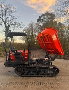 Envío Gratis: Dumper de Orugas Kubota KC250HR-4, 45.5HP, 2.5 Toneladas, Camión Volquete de Orugas 1.49m³ 180 °   Contenedor Hidráulico Giratorio - Product Image 1