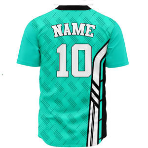 Uniformes de Béisbol y Sóftbol Personalizados de Alta Calidad con Logotipo, Transpirables, con Botones, Mangas Cortas, para Hombre y Mujer - Product Image 4