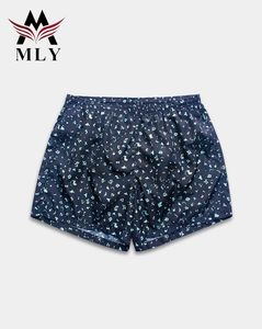 Shorts da bordo con stampa a punto di Design all'ingrosso con coulisse da uomo ad asciugatura rapida Casual costumi da bagno - Product Image 2