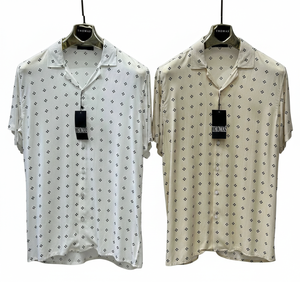 Chemise à manches courtes pour homme à motif floral, coupe décontractée, tissu satiné, design élégant pour l'été, vêtement décontracté écologique, tenue de vacances - Product Image 5