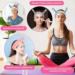 <strong>Snail</strong> Hair Bands <strong>Makeup</strong> <strong>Headbands</strong> Women Coral Fleece Elastic <strong>Headband</strong> Creative Hair Accessories for Washing Face Shower Sports - Product Image 5