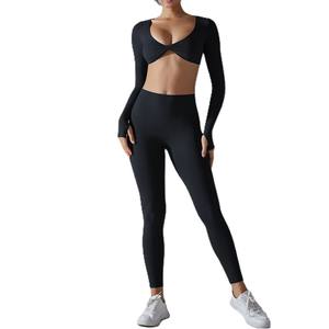 Sujetador de punto sin costuras de alta calidad, conjunto de pantalones cortos XL, chaleco push-up de cintura alta Sexy, levanta la cadera, cómodo Fitness de talla grande sólido - Product Image 2