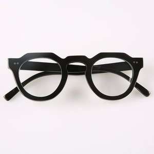 Montures de lunettes classiques haut de gamme faites à la main en véritable corne de buffle, couleur naturelle, rondes, imperméables, style animal - Product Image 4