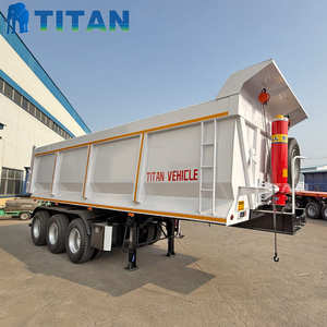 Remolque Volquete Hidráulico en Forma de U de 60 Toneladas TITAN Personalizado, Semirremolque Basculante de 3 Ejes en Venta en Sierra Leona - Product Image 3