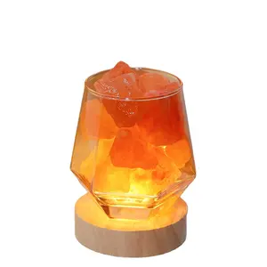 Meditation Accessories Salt Lamp Aromatherapy Diffuser Crystals Healing Stone Essential Oil Diffuser natural air ion salt lamp