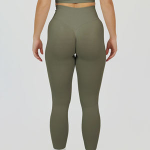 Leggings pour femmes fabriqués en usine, best-seller, vêtements de fitness, taille mi-haute, respirants, écologiques, service OEM personnalisé, pantalons - Product Image 4