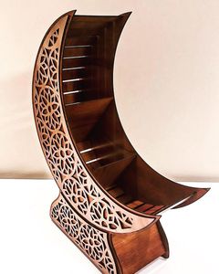 Decoración de Ramadán de madera moderna con diseño minimalista, perfecta para casas contemporáneas y rincones de oración pacíficos a diario - Product Image 5