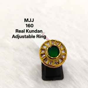 Bague Kundan certifiée IGI de créateur de luxe la plus vendue pour les mariées indiennes | Bijoux de mariage et de fête à prix d'usine - Product Image 3