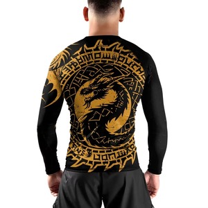Rashguard de compression haute performance pour homme, manches courtes, protection UV, respirant, écologique, séchage rapide, Spandex/Polyester - Product Image 3