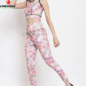 Ensemble de Yoga de haute qualité conçu sur mesure pour femmes motif solide vêtements de Fitness taille élastique tailles 95/128 tailles basses quantité minimale de commande personnalisées - Product Image 3