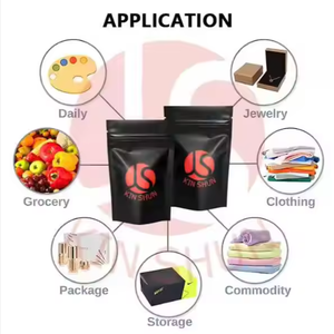 Superventas, la mejor calidad, Mylar, resistente a los niños, salida con cremallera, bolsa de embalaje, bolsa con cremallera a prueba de niños, marca HM - Product Image 5