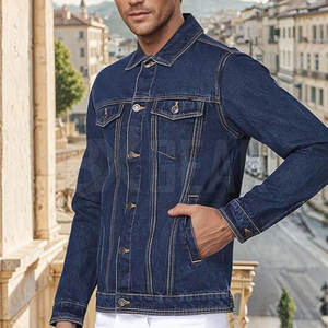 OEM Service Wholesale Best Design Men Jeans Jacket Lightweight Customized Color Men Jeans Jacket - Product Image 3