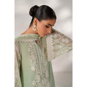 Ensemble de costume en mousseline de soie brodée pour femmes PR-1248 - Product Image 3