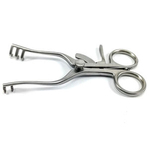 Écarteur Weitlaner 11.5 cm 2x3 dents émoussées Instruments de chirurgie plastique allemands en acier inoxydable - Product Image 1