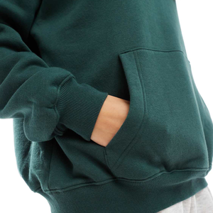 Sudadera con capucha de gran tamaño para mujer, sudadera básica de Color sólido con manga larga, diseño liso informal para invierno, novedad de 2025 - Product Image 2