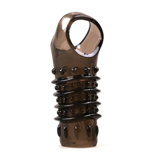 Vente en gros <span class=keywords><strong>de</strong></span> jouets sexuels pour adultes à grande échelle préservatifs en cristal réutilisables motifs <span class=keywords><strong>de</strong></span> dents <span class=keywords><strong>de</strong></span> loup en spirale anneaux <span class=keywords><strong>de</strong></span> pénis <span class=keywords><strong>de</strong></span> longueur étendue pour hommes - Product Image 1