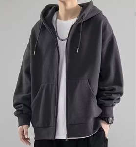 Sweat à capuche surdimensionné en coton éponge française personnalisé hiver sweat à capuche gaufré en polaire lourde sans ficelle StreetWear plaine vierge - Product Image 2