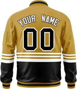 Slim Fit Custom Varsity <b>Jacket</b> with Zipper Front OEM Manufacturer Wholesale Bulk Orders - Product Image 2