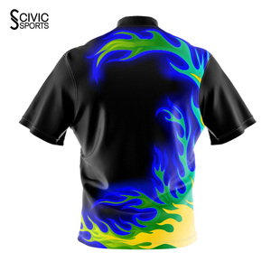 Vente en gros de maillots de bowling personnalisés imprimés par sublimation, réversibles, grandes tailles, à prix avantageux, pour équipes - Product Image 2