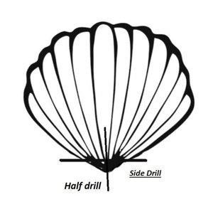 Perles de pierres précieuses sculptées en forme d'arc-en-ciel blanc naturel pierre en forme d'éventail fantaisie pour bijoux ou artisanat - Product Image 4