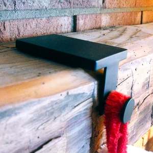 Soporte de media de metal con recubrimiento de polvo negro con diseño antiguo perfecto para la decoración del hogar de Navidad y vacaciones - Product Image 3